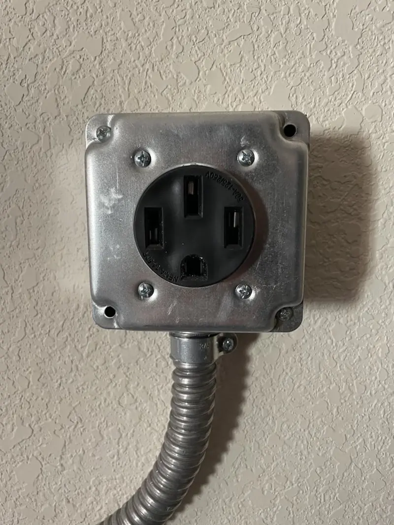 NEMA 14-50 outlet installed for Smart Home Electrical in Round Lake Beach